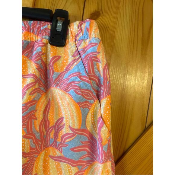 Vineyard Vines Men’s Swim Trunks Orange Pink Pattern Pockets Size XL (5599) - Picture 3 of 7
